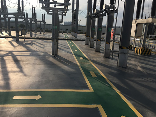 懷化市高鐵站發電站地坪 室外地坪施工 丙烯酸地坪 環氧地坪